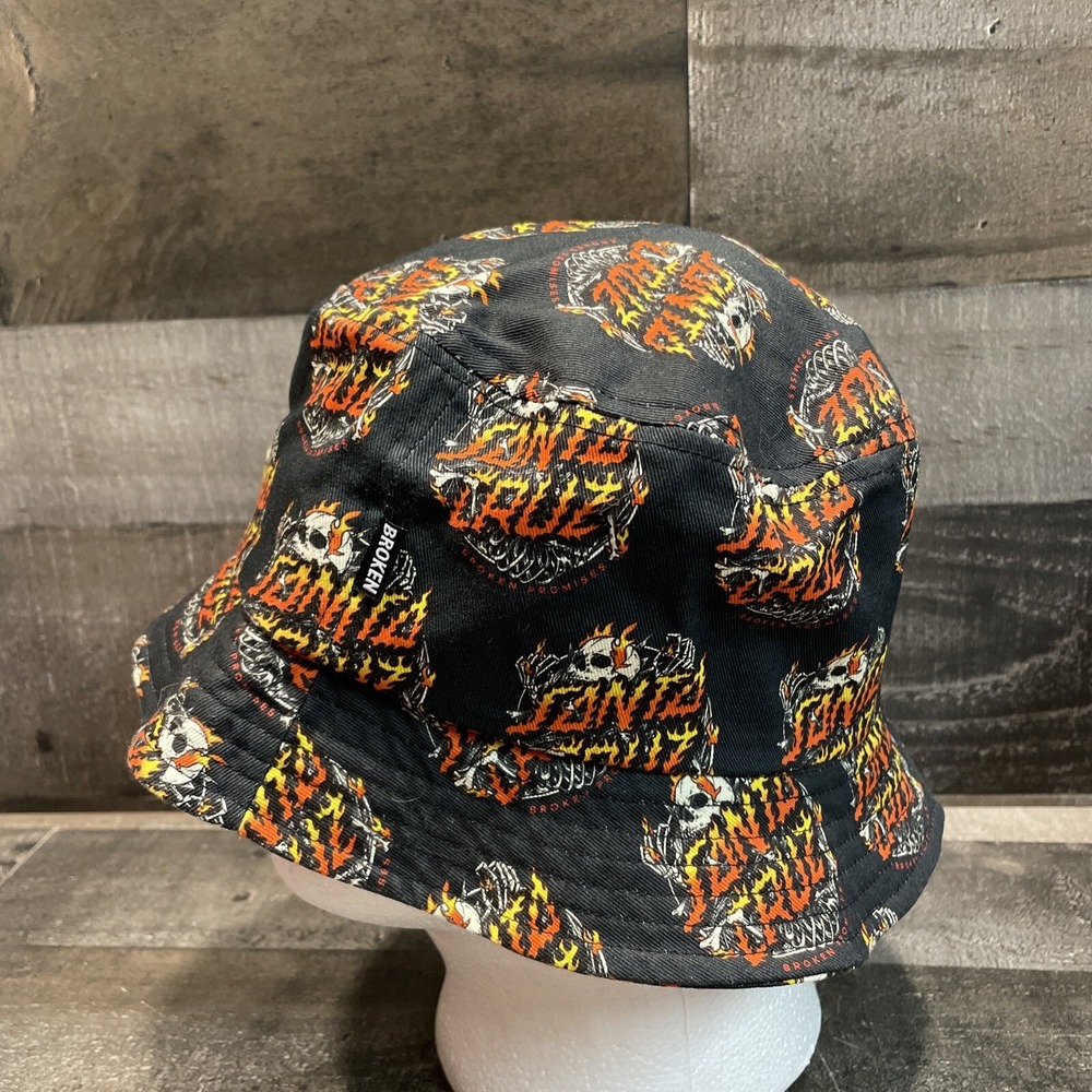 Broken Promises Santa Cruz Boneyard Black Bucket Hat One Size Fits All - Picture 2 of 10